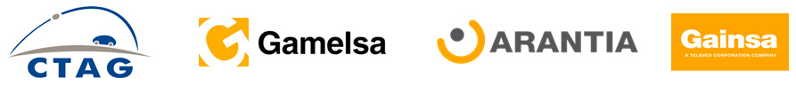Logotipos de CTAG, Gamelsa, ARANTIA y Gainsa